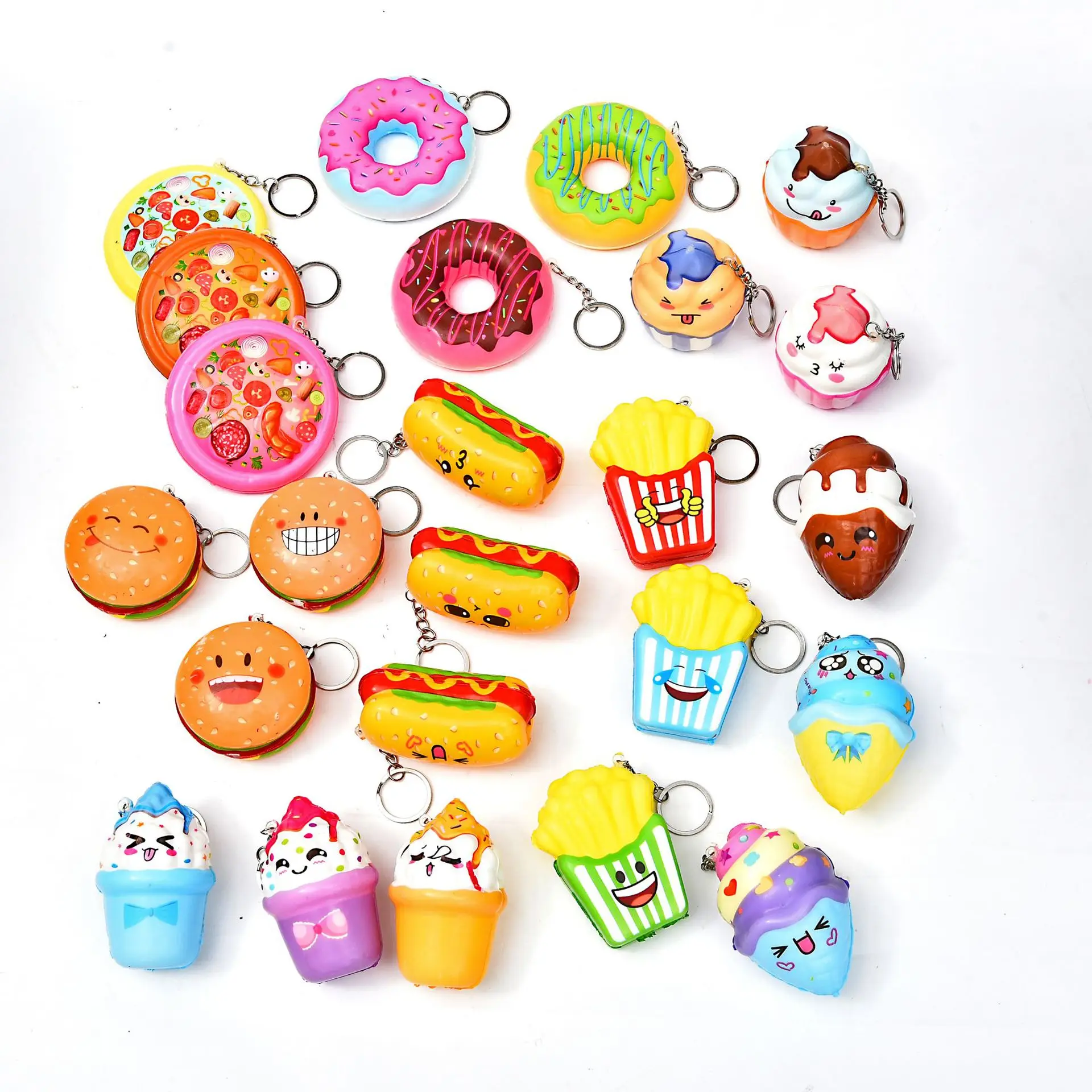 Kawaii мягкий брелок для пончиков мороженое медленное восстановление мягкое