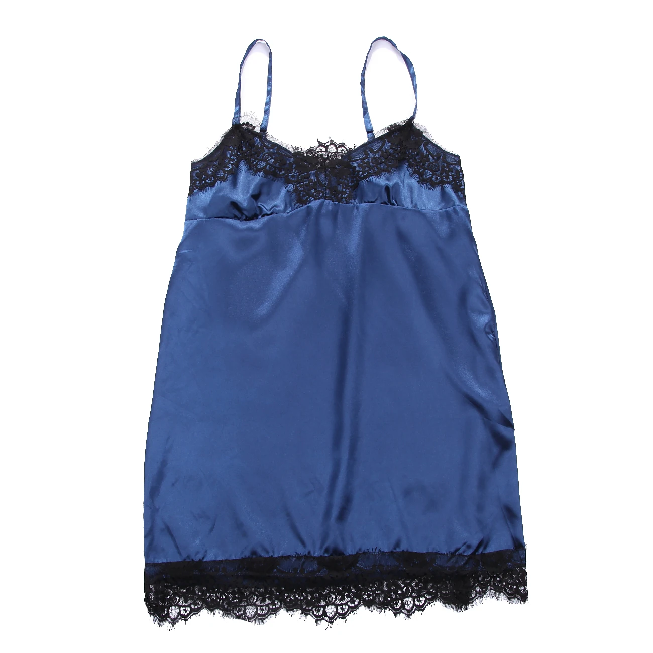 Женская сексуальная шелковая атласная кружевная нижнее белье Babydoll ночная