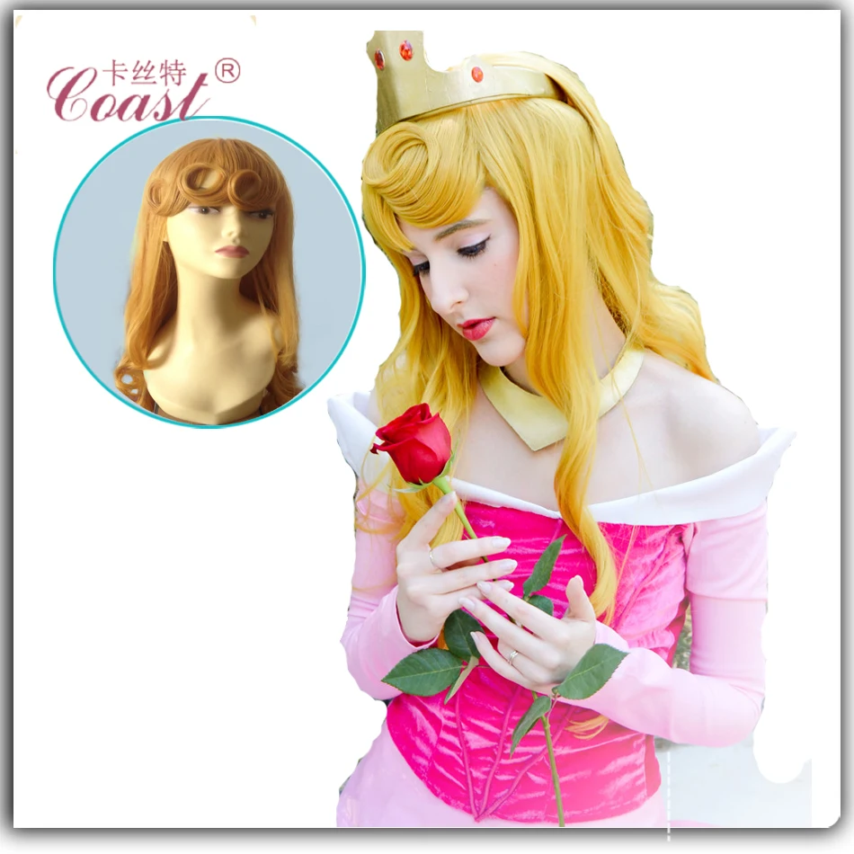 Русалочка ариэль парик синтетические волосы длинные волнистые красный аниме для