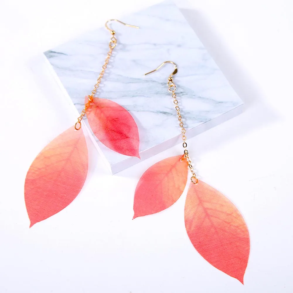 2018 модные популярные женские очаровательные серьги капли преувеличены красный