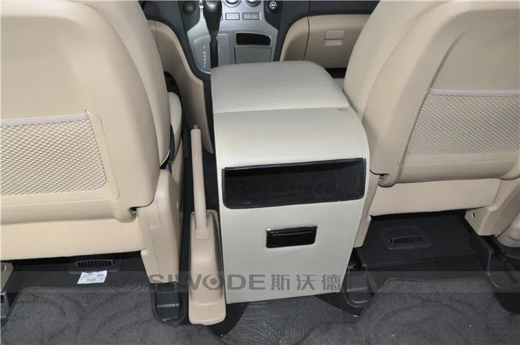 Бесплатный удар подлокотники автомобиля коробка, предназначенная для MPV H-1 вагон в деревянный pu кожаный материал
