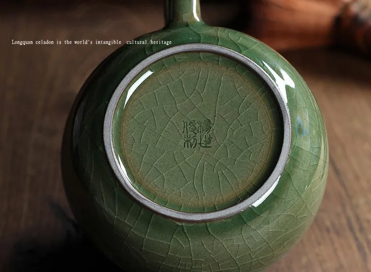 Новинка, Лидер продаж, хрустящая глазурь, Ge Kiln Longquan Celadon Zisha, керамика, искусство, Тхи, Китай, фарфоровый чайник из исинской глины, антикварный чайник