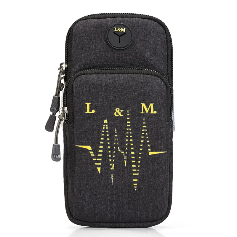 Черный цвет New Arrivals Running Arm Bag Gym Fitness Cycling Arms Band Case For 5.4-6.2 Inches Phone Holder Pouch Outdoor Sports Accessories - Цвет: Черный цвет