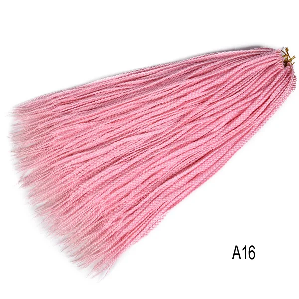Розовый TOMO Ombre вязанные крючком волосы коробка косички 24 дюймов длинные радужные коса из розовых волос 22 пряди синтетические вязанные волосы для африканских косичек - Цвет: Розовый