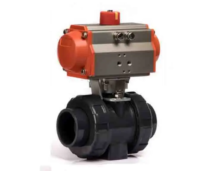 2 дюйма шт Пневматический ПВХ двойной Союз шаровой клапан|valve pneumatic|valve ballvalve pvc |