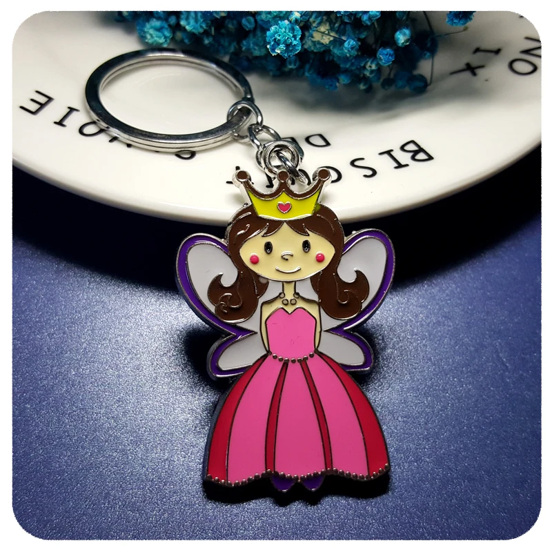 

GRANDBLING New Aarrival Cut Fairly Princess Style Key Rin Holder Key Chain Gift