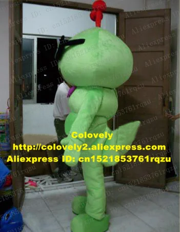 Зеленый соленые фасоли червь Carpenterworm Caterpillar ошибка талисман костюм муравей для