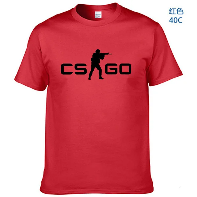 Red-B Мужская футболка Cs Go, футболка Counter Strike Global offension CSGO, повседневная мужская футболка Cs Go, футболка классная, летняя, Cs: go - Цвет: Red-B