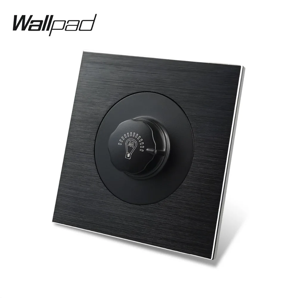Wallpad L6 атласный черный металлический 1 комплект настенный диммер контроллер