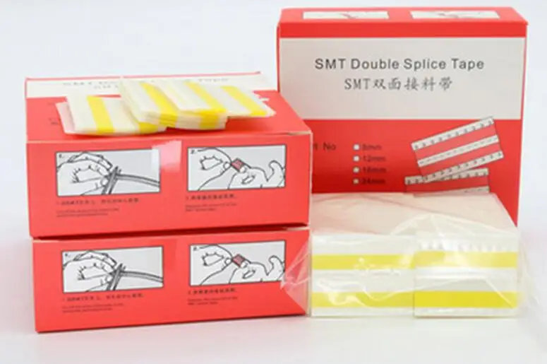 

8mm 12mm 16mm 24mm SMT double splice tape Double Face Rectangular Splice Tape Film Joining Splicing Tape Using Rest Components