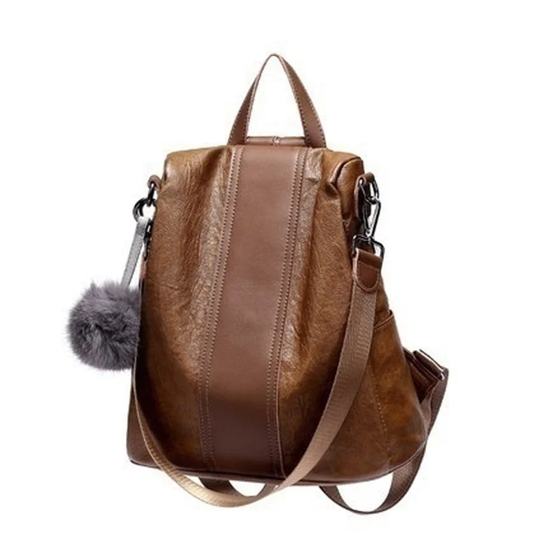 Женский рюкзак Антивор из искусственной кожи вместительная уличная дорожная