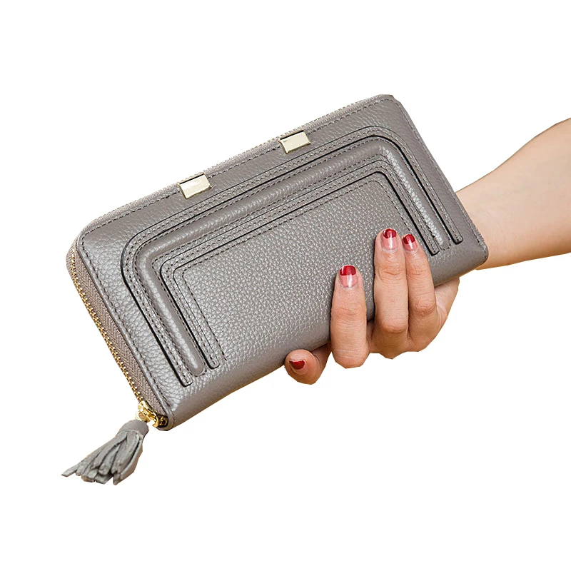 Модный женский кошелек из натуральной кожи Женские кошельки женские для отдыха