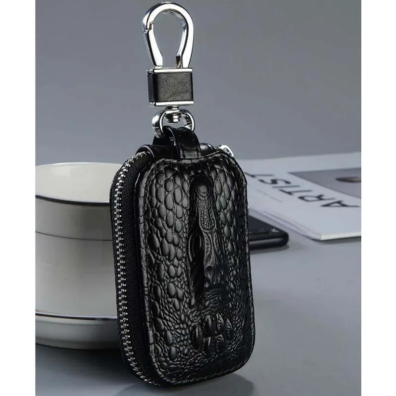 2019 мужские кошельки для ключей из натуральной кожи унисекс сумка на молнии