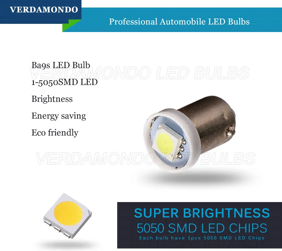 Автомобильный Стайлинг T4W BA9S 1 5050 SMD светодиодный Белый свет авто резерв лампы межкомнатные двери боковой габаритный фонарь DC 12 В Энергосбережение