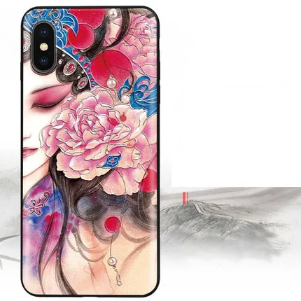 bIE jI Чехол для iphone XR, Китай, экзотический тисненый элемент, чехол для iphone 6 6s 7 8 plus x xs max, тонкий защитный чехол - Цвет: bIE jI