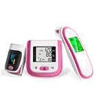 Yongrow пульсоксиметр с кончиком пальца и монитор кровяного давления на запястье и инфракрасный термометр для тела с медицинской помощью (много цветов)