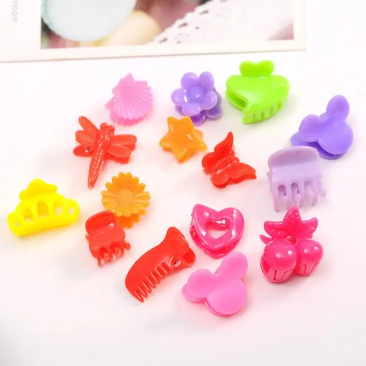10 шт. новая прелестная маленькая детская заколка для волос для малышек в ярких цветах "Цветочный зажим" аксессуары для волос для детей оптом.