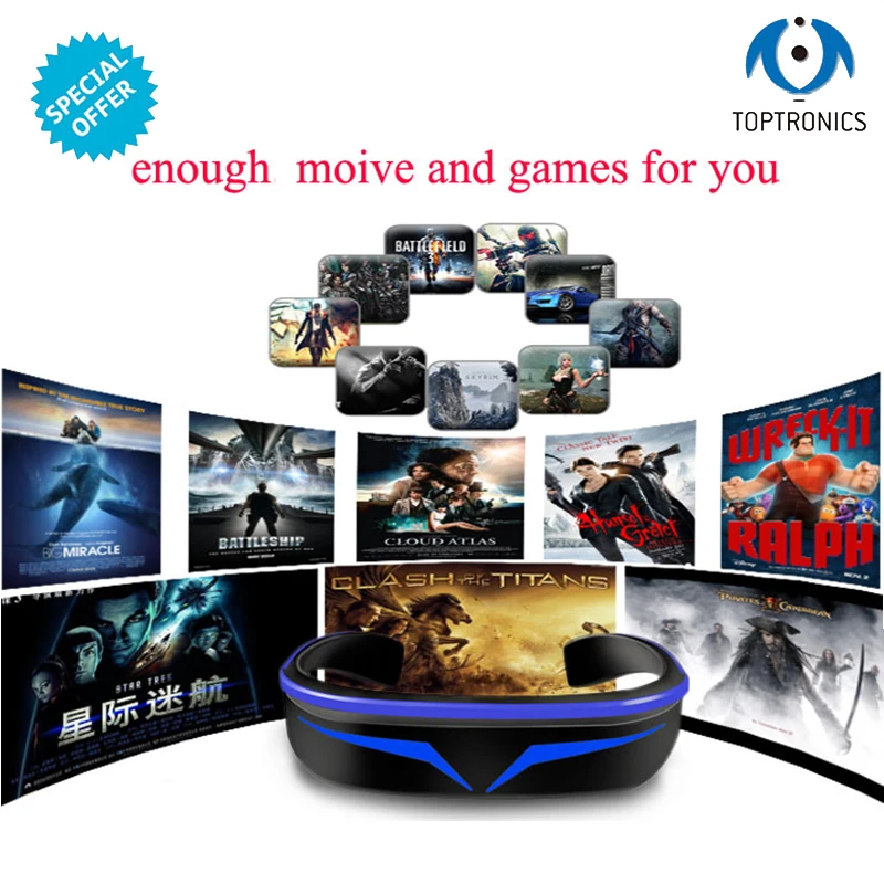 Seling HD 1080P Android5.1, WiFi, сенсорная кнопка, дорожка, шар, управление, браузер, 3D смарт-видео очки, умные цифровые очки