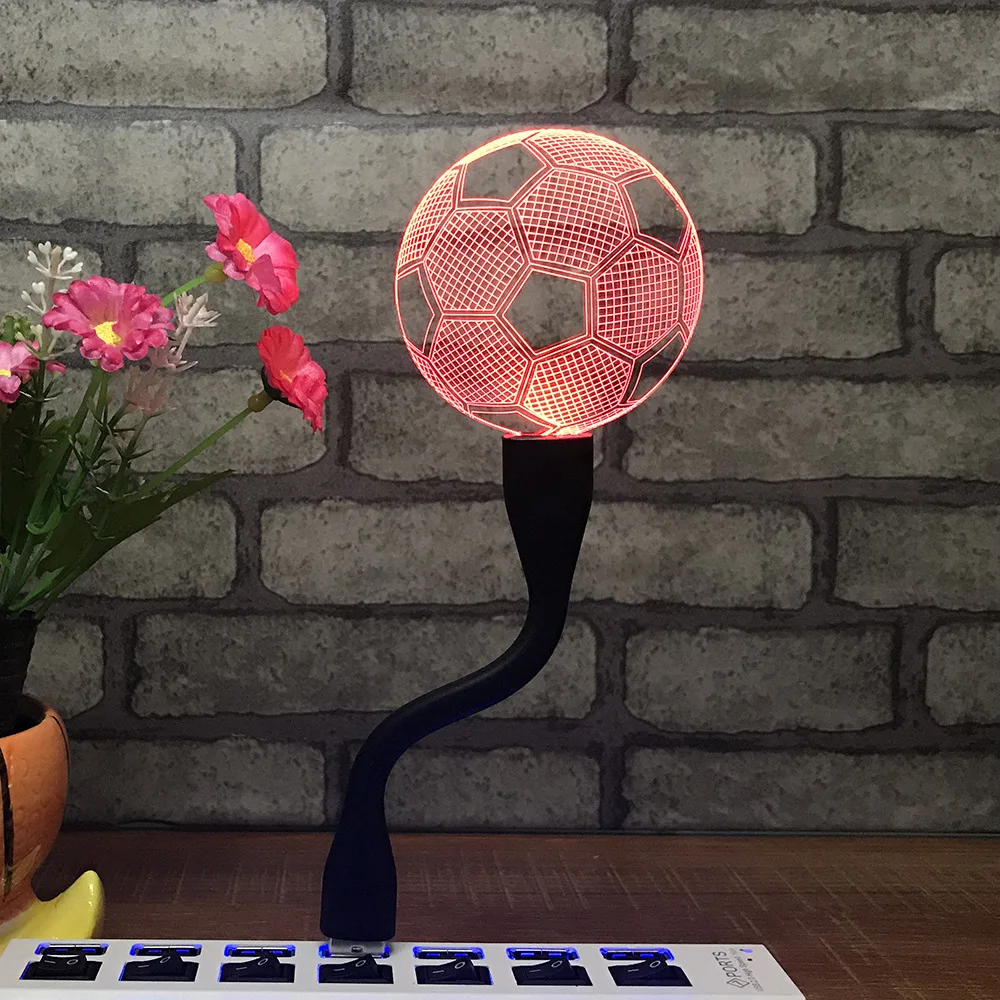 Светодиодная портативная лампа 7 цветов креативный ночник мини-зарядка usb-лампа с