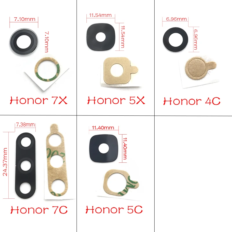 Новая задняя камера, стеклянный объектив для huawei Honor 7c 7x 5c 5x 4c 4x, запасная камера