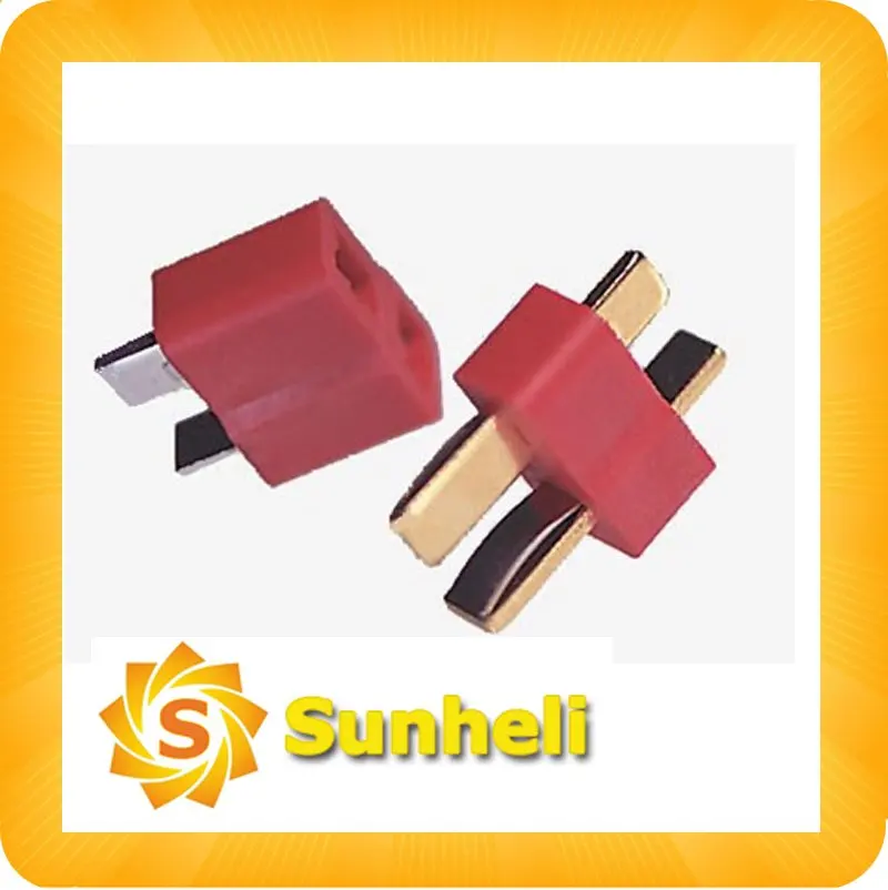 800 шт. = 400 пар разъем T plug deans rc ультра мини микро Красный оптовая продажа|t plug|rc