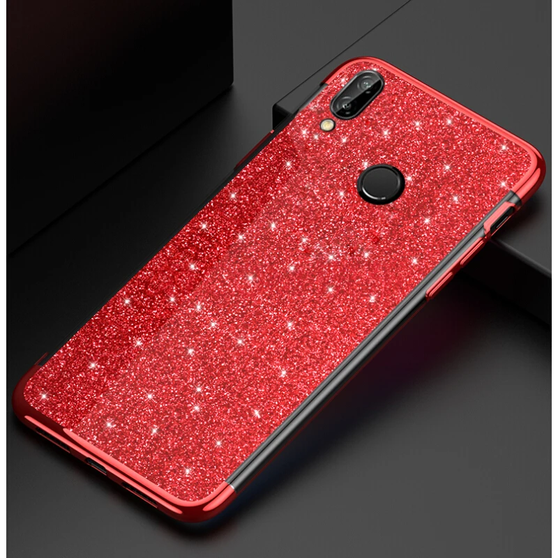 Блестящий резиновый блестящий чехол для Xiaomi Redmi Note 9 9s Pro 8 7 6 8T 9C NFC 9A 9AT 6A 7A Mi A3 A2 Lite