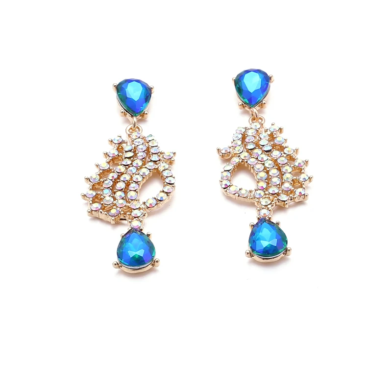 Vodeshanliwen 2017 Горячие женские модные серьги со стразами новое поступление брендовые