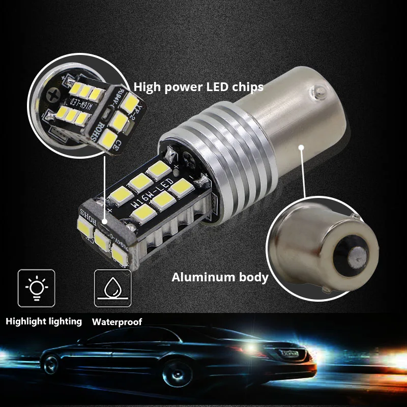 Wolflamp 2 шт. 1156 BA15S P21W светодиодный стоп сигнал задний фонарь автомобильная