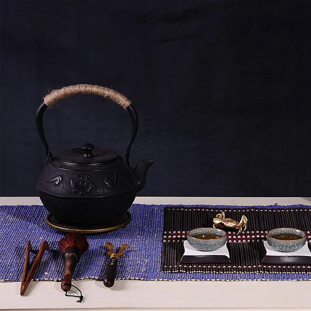 Japanese Cast Iron Teapot Kettle with Stainless Steel Infuser Strainer Suzaku 40 Ounce (1200 ml) | Дом и сад