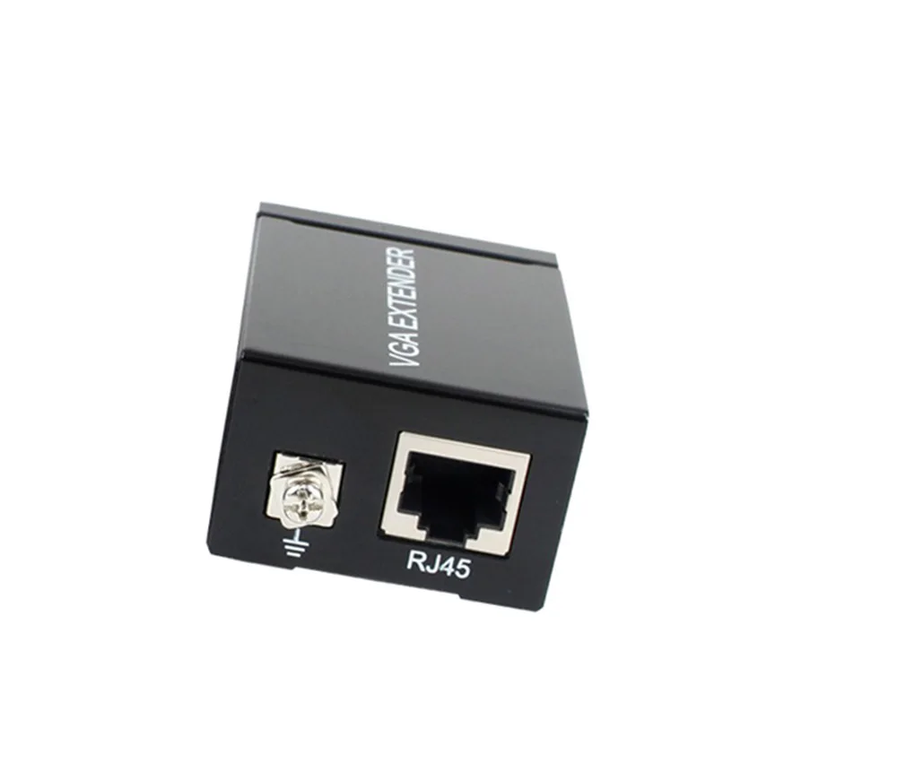 Новый VGA Сетевой удлинитель сигнала отправителя 60 м RJ45 CAT5e/6 передатчик приемник