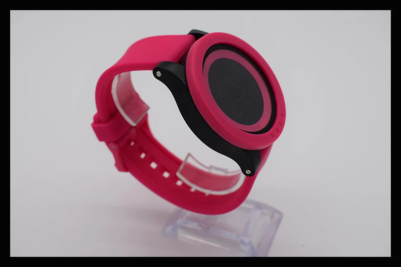 Женские Водонепроницаемые наручные цифровой автоматической красный часы для