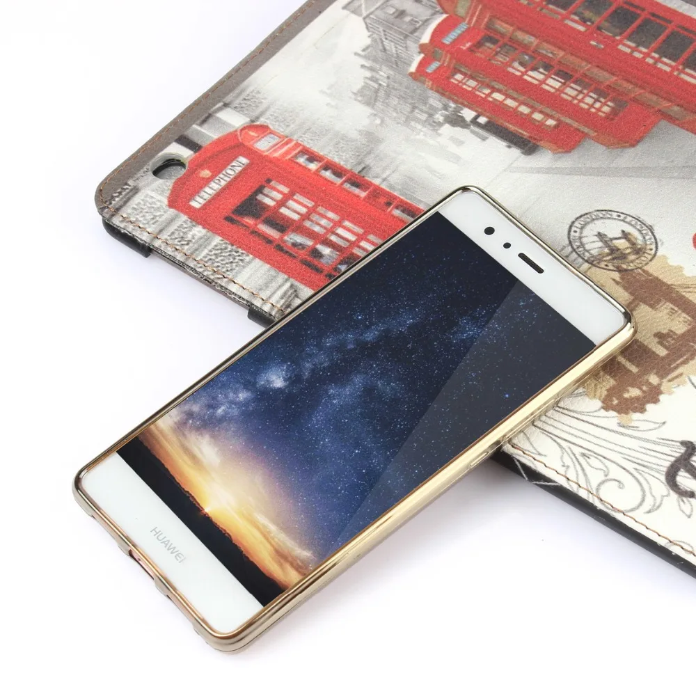 Роскошный блестящий сверкающий Мягкий силиконовый чехол для Huawei P8 Lite P9 покрытие