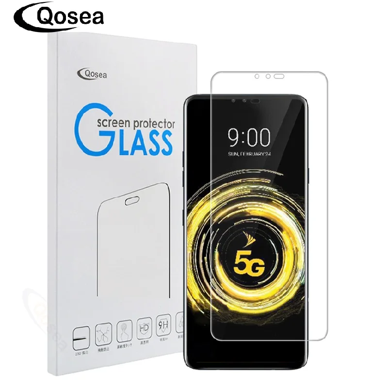 Qosea премиум класса для LG V50 ThinQ Экран протектор ультра тонкий взрывостойкая