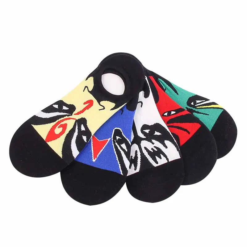 Короткие мужские хлопковые невидимые короткие носки китайские тонкие Facebook