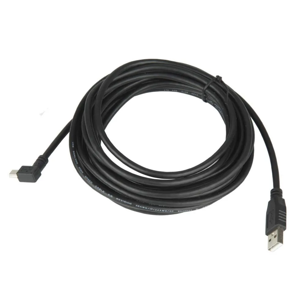 Кабель USB A Male Mini 90 градусов под прямым углом 5P кабель для синхронизации данных и