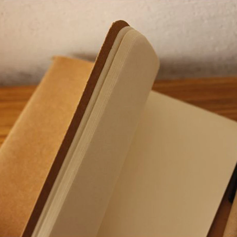 Тетрадь из воловьей кожи без рисунка винтажная Мягкая тетрадь для ежедневных