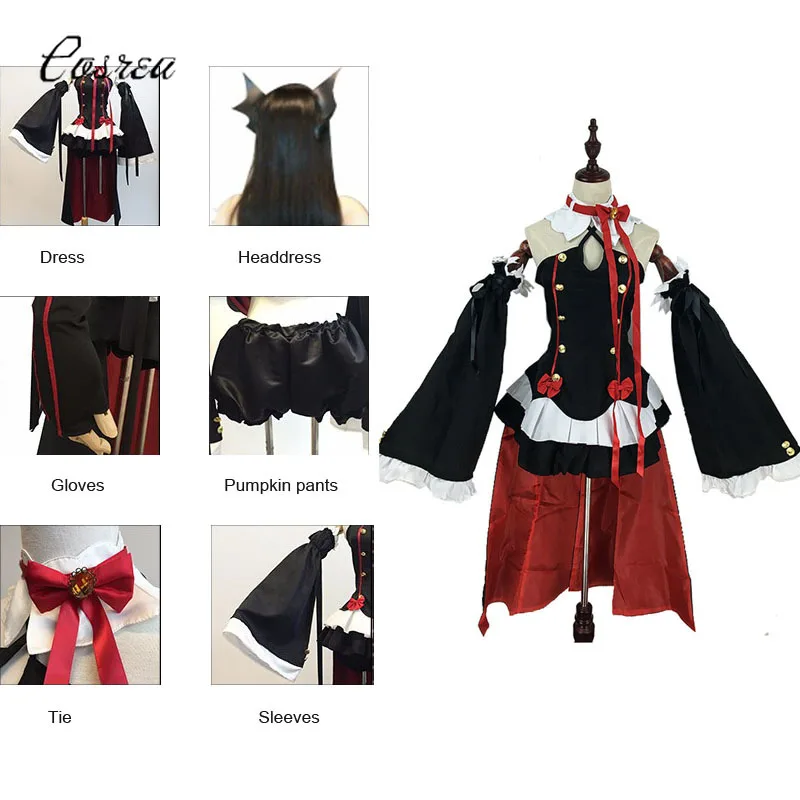 Аниме Серафим конца Owari No Seraph Krul Tepes униформа косплей костюм полный комплект