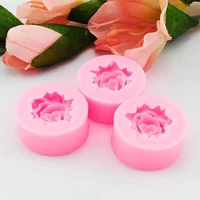 angrly 10pcs rose flower diy 3d silicone baking mold cake pan cake chocolate decoration mould
