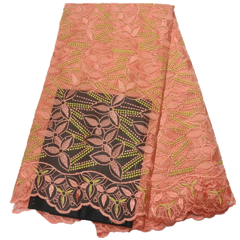 Винно-французская кружевная ткань новейшая африканская для свадьбы нигерийские