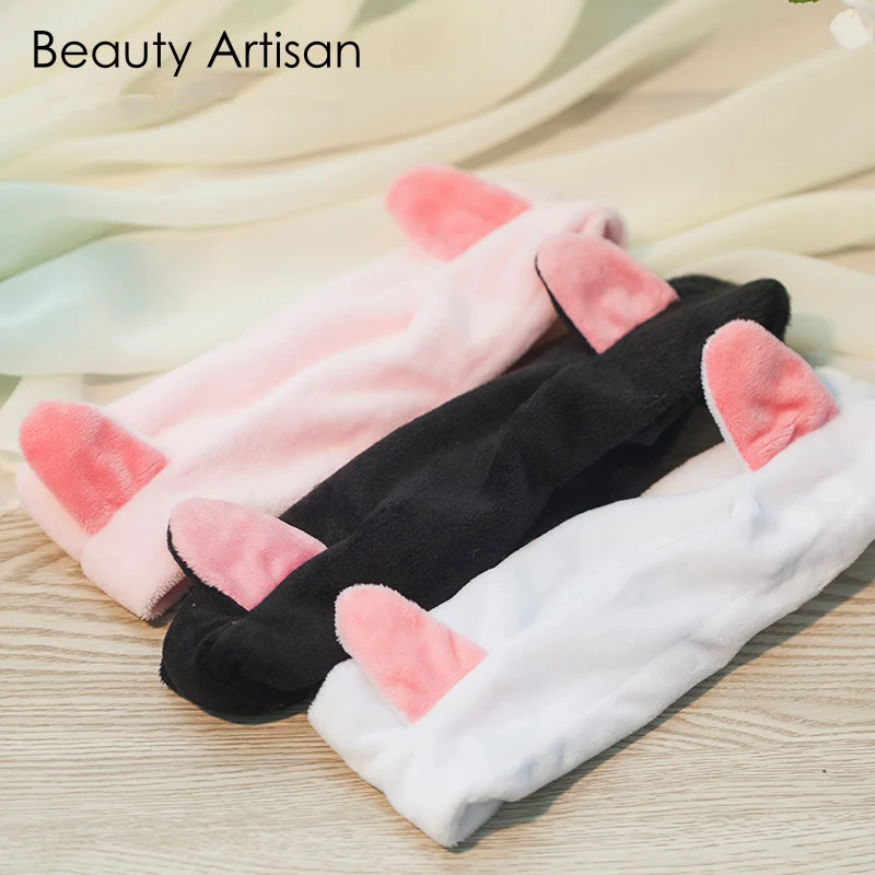 Хлопковая повязка на голову с кошачьими ушками 3 цвета | Красота и здоровье