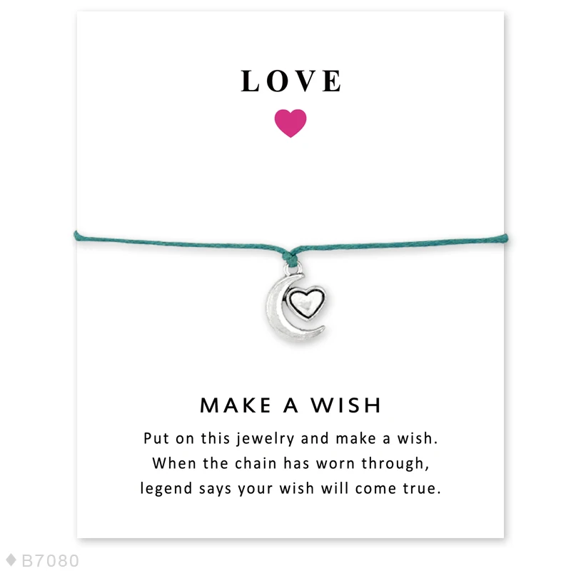 Браслеты со звездным шармом браслеты с надписью I Love You to the Moon and Back Card мужские и