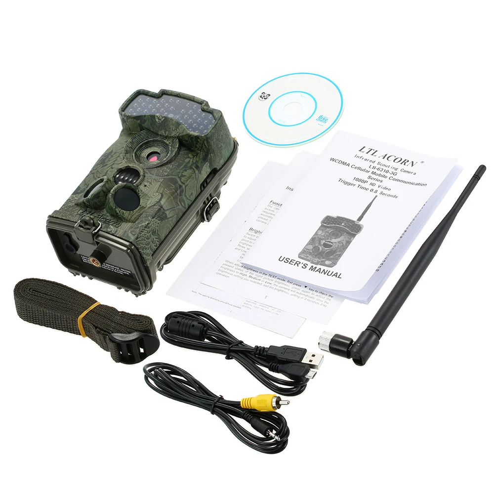 IP66 водонепроницаемая охотничья камера 12MP 1080P SMS/MMS 3G Trail для активного отдыха на