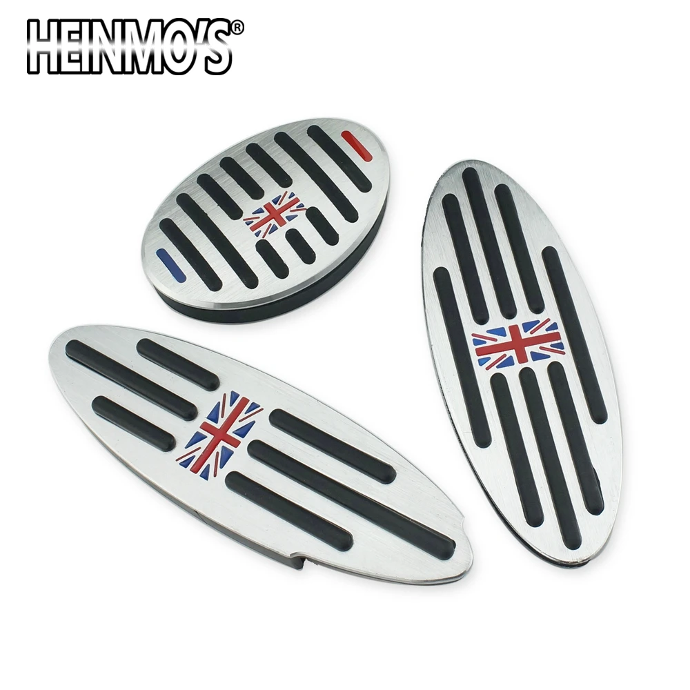 3PCS Red Jack Ножная педаль Стикеры для Mini Cooper One+ S R50 R53 R55 R56 R60 R61 F55 F56 F54 F60 Mini Countryman, Mini Clubman, Mini аксессуары 2/3 предмета в комплекте - Название цвета: 3PCS Red Jack