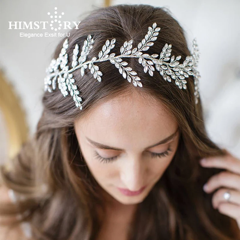 HIMSTORY Стразы хрустальные украшения для волос ручной работы повязка королевская