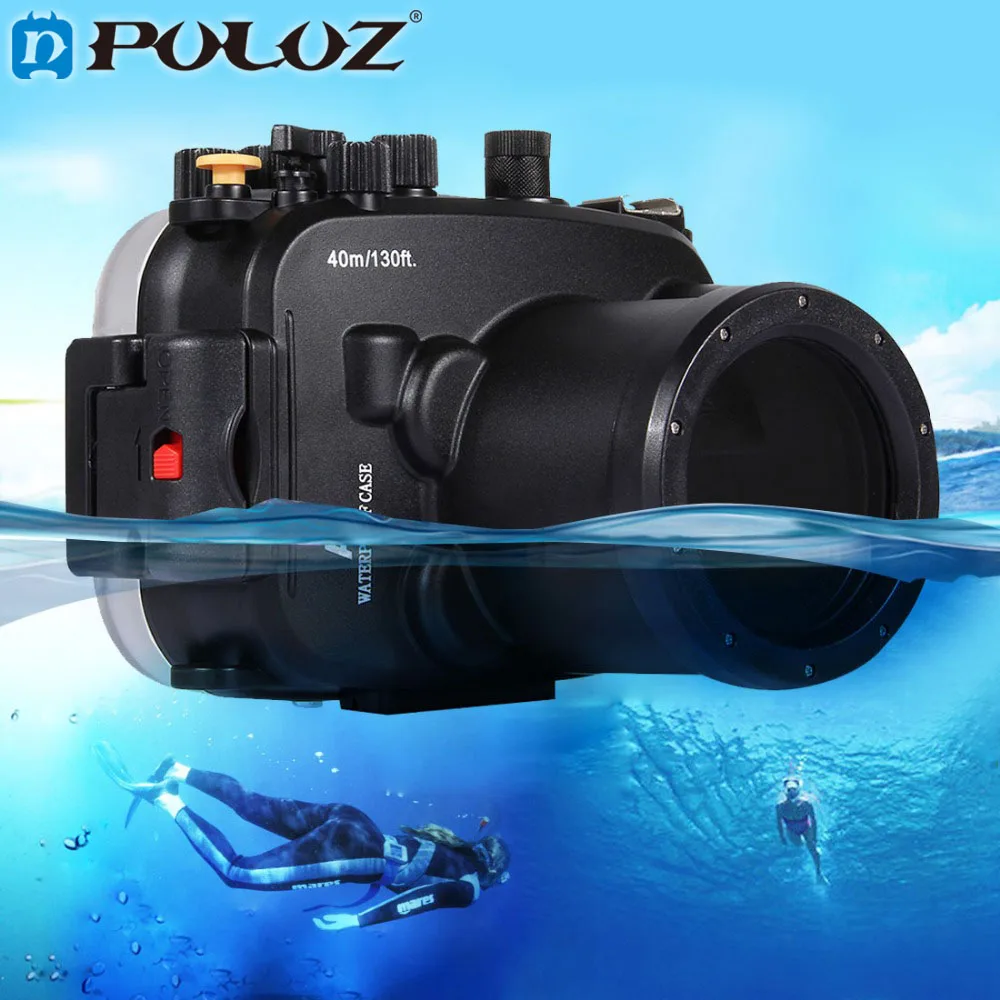 

PULUZ 40m 1560inch 130ft Depth Underwater Swimming Diving Case Waterproof Camera bag Housing case for Sony A7 A7S A7R