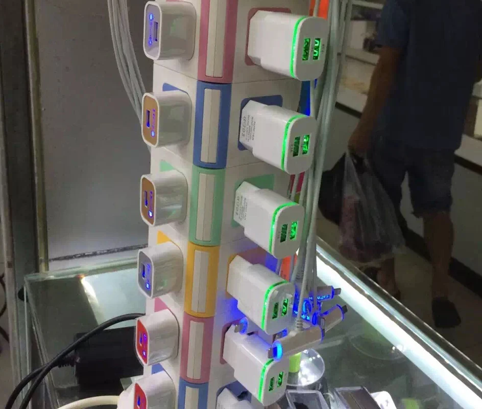 5 В 2.1a Smart Travel двойной 2 USB Зарядное устройство адаптер стены Портативный ЕС разъем