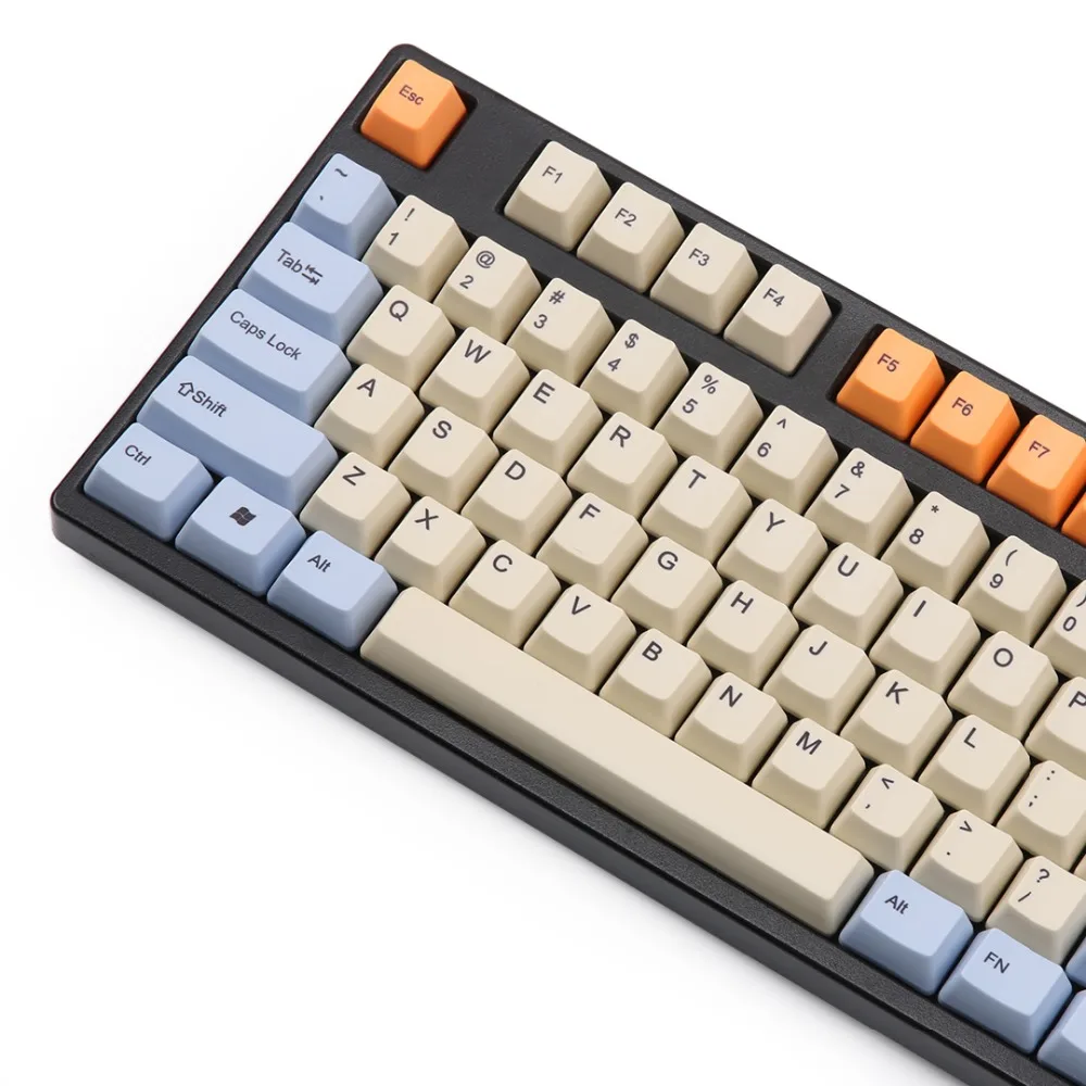 Толстые PBT OEM профиль Keycaps ANSI Dye subbed 104 ключи для 61 87 cherry mx механическая