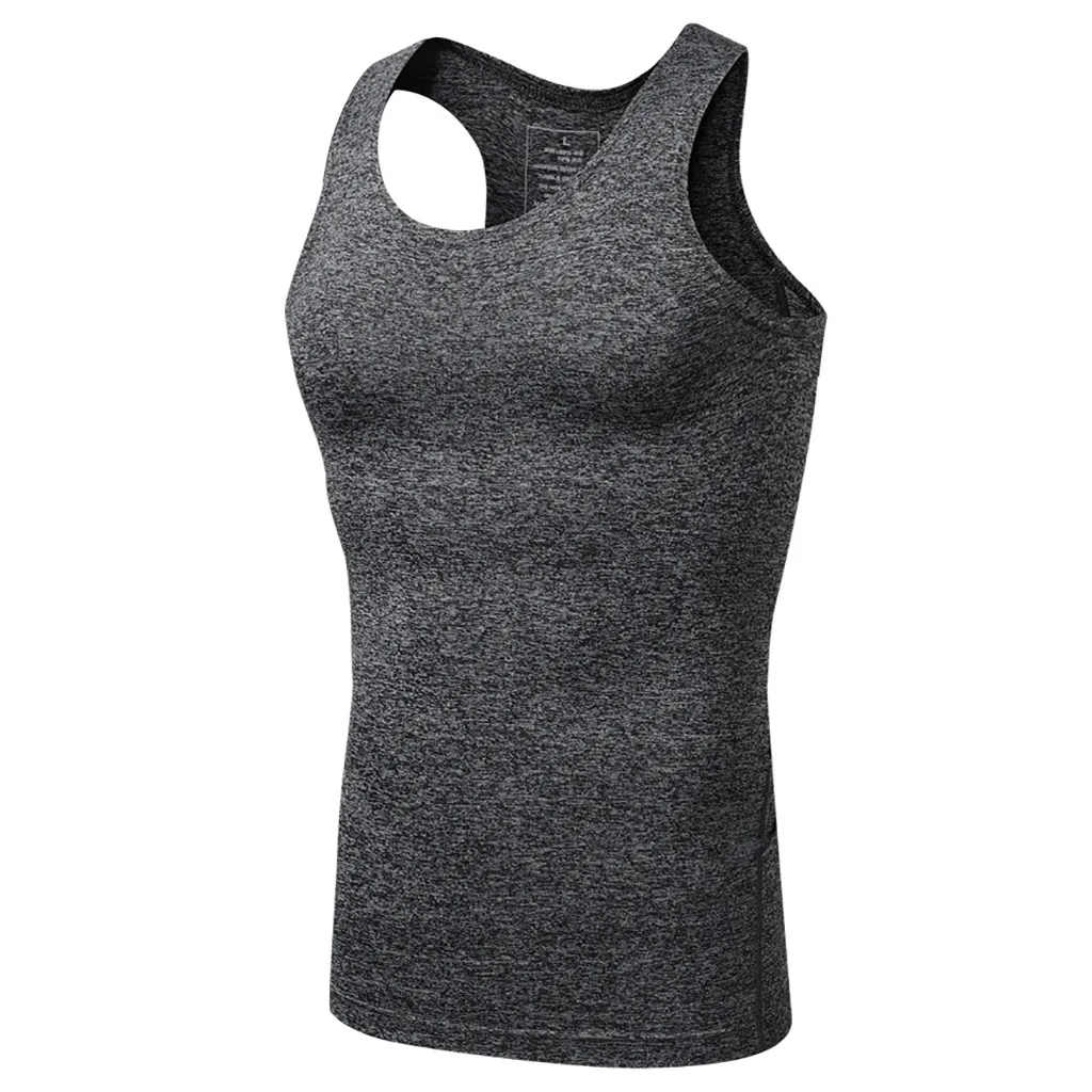 

Men's Trend Set Casual Sports Set Slim Fit Summer Sleeveless Round Collar Set Polyester Solid Color Men's Set Y610