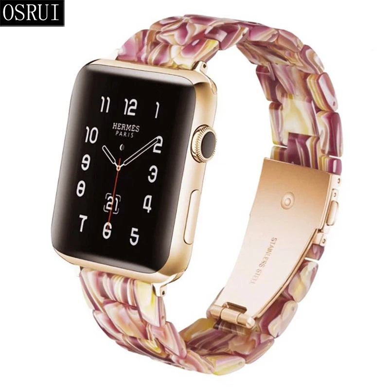 Ремешок для apple watch 4 ремешка 44 мм correa iwatch 42 38 40 3 2 полимерный браслет аксессуары band |