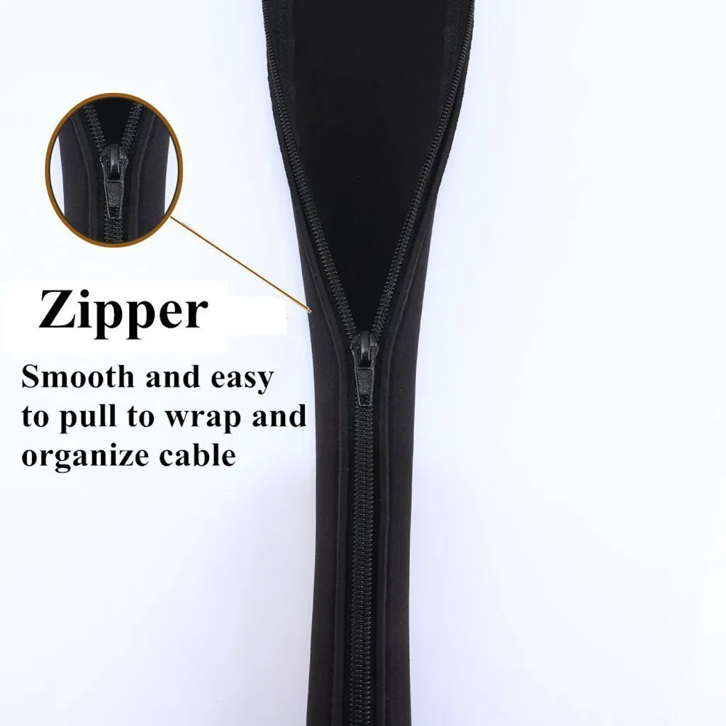 4 шт. рукав для управления кабелем система шнуром и застежка-молния 20 дюймов
